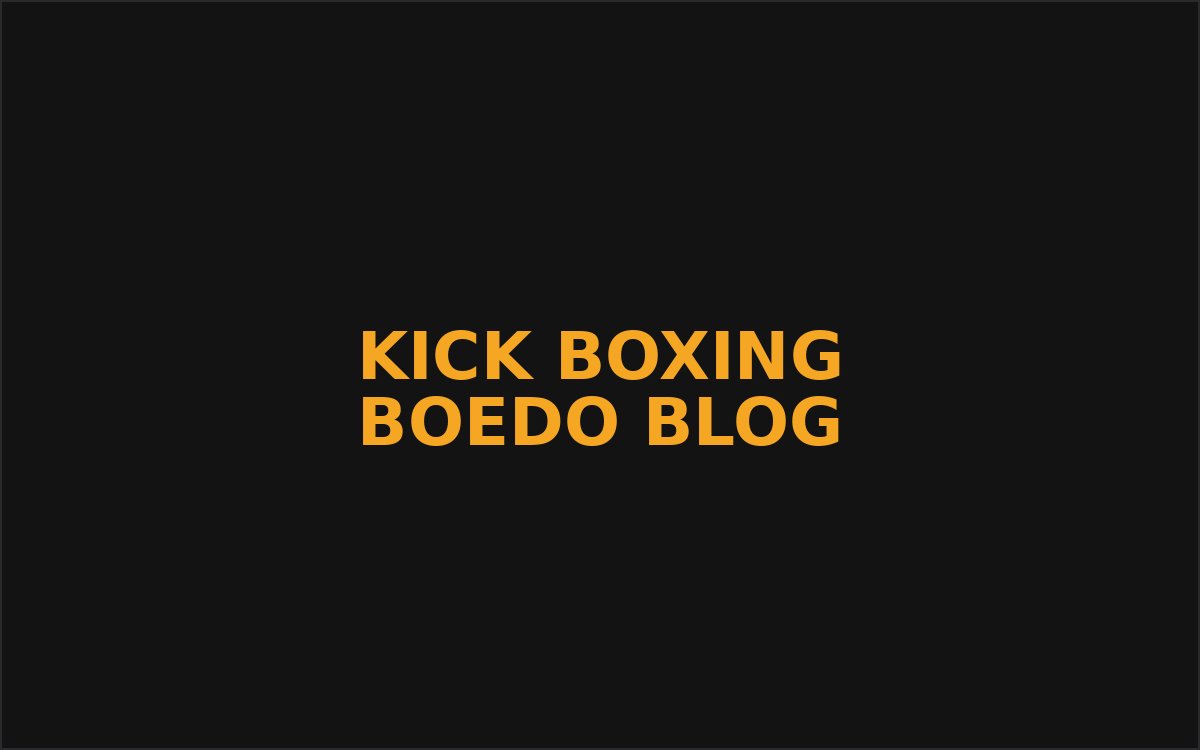 Bienvenidos al blog de Kick Boxing Boedo